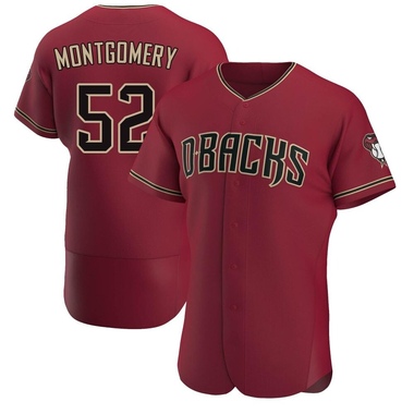 Jordan Montgomery Men's Arizona Diamondbacks Crimson Alternate Jersey - Authentic Big Tall