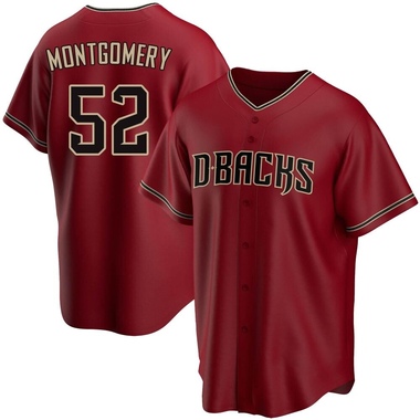 Red Jordan Montgomery Youth Arizona Diamondbacks Alternate Jersey - Replica