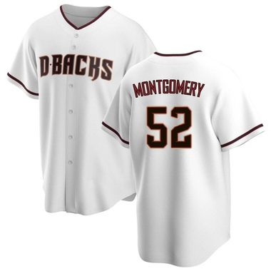 White Jordan Montgomery Men's Arizona Diamondbacks Home Jersey - Replica Big Tall